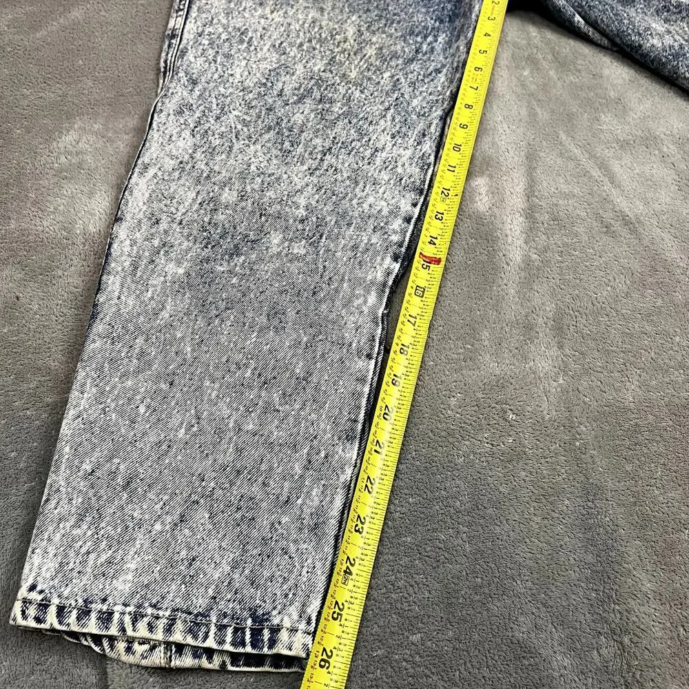 Vintage 80's Stefano Jeans‎ Womens 34 High Waisted Tapered Patina Denim Retro